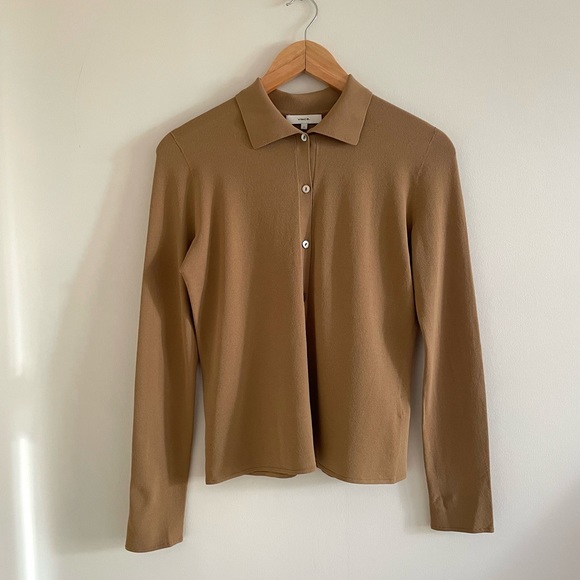 Vince Tops Vince Button Down Shirt In Tanbeige Poshmark
